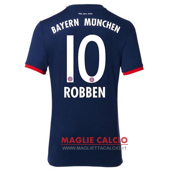 nuova maglietta bayern munich 2017-2018 robben 10 seconda